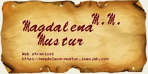 Magdalena Mustur vizit kartica
